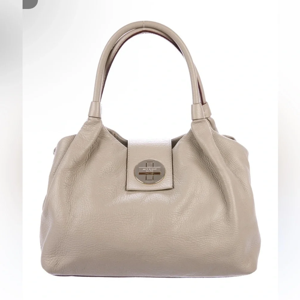 Kate Spade Taupe Stevie Bexley Leather Shoulder Bag